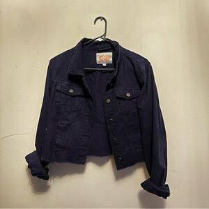 Cropped corduroy jacket